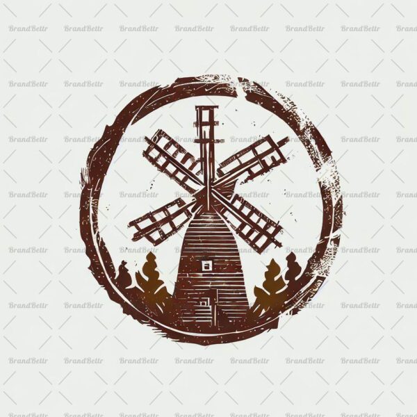 Rustikale Windmühle